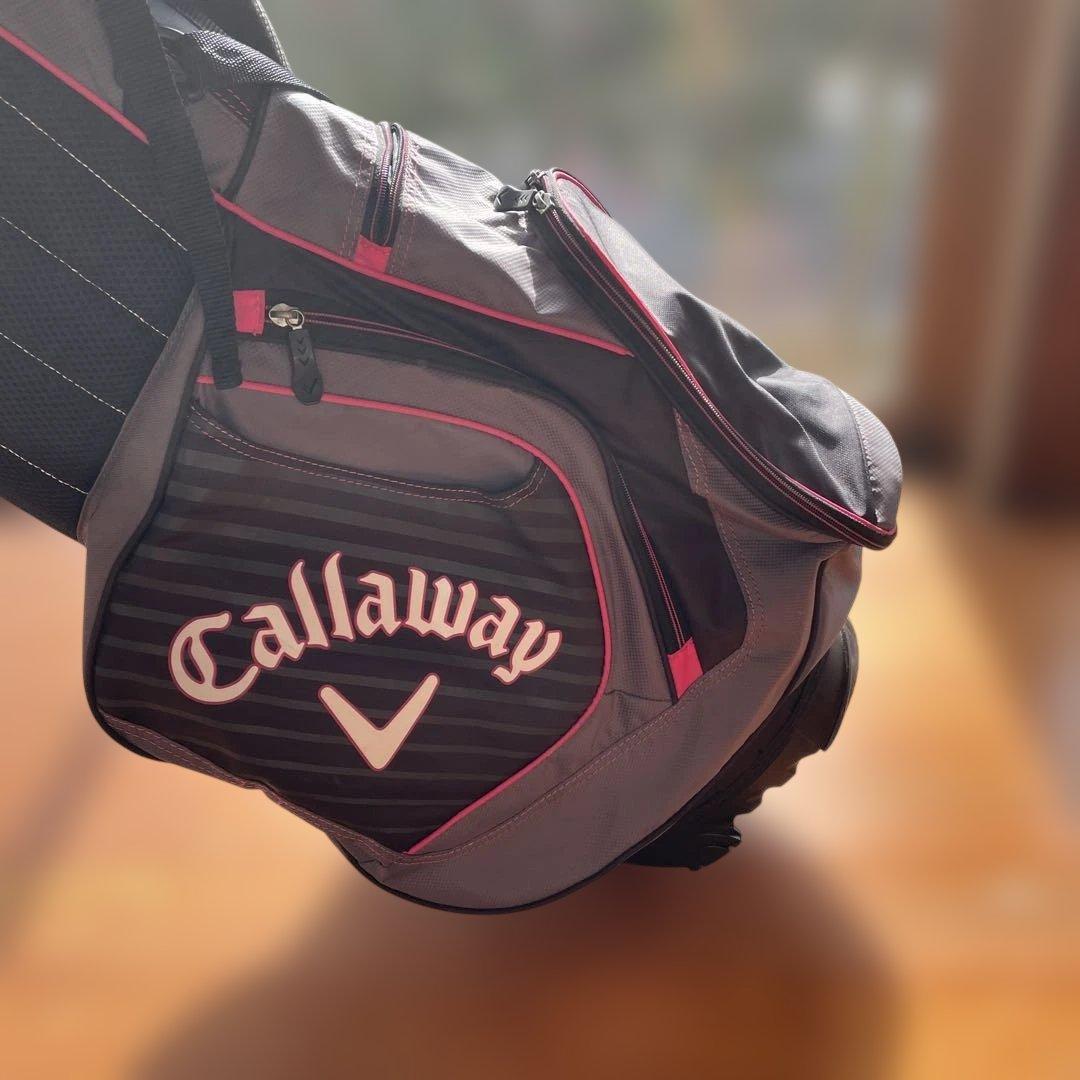 Callaway CHEV キャディバッグ グレー/ピンク