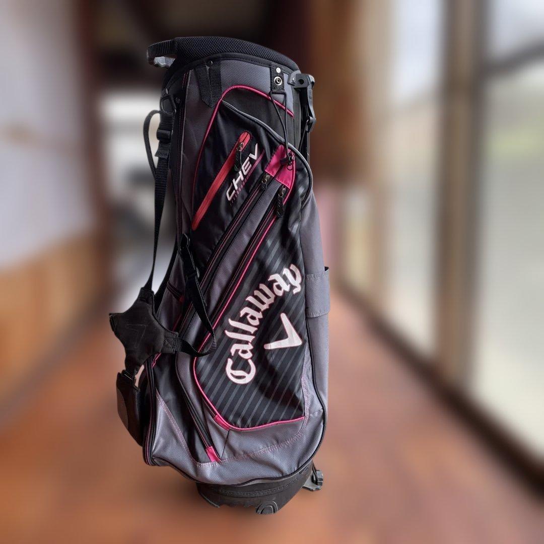 Callaway CHEV キャディバッグ グレー/ピンク
