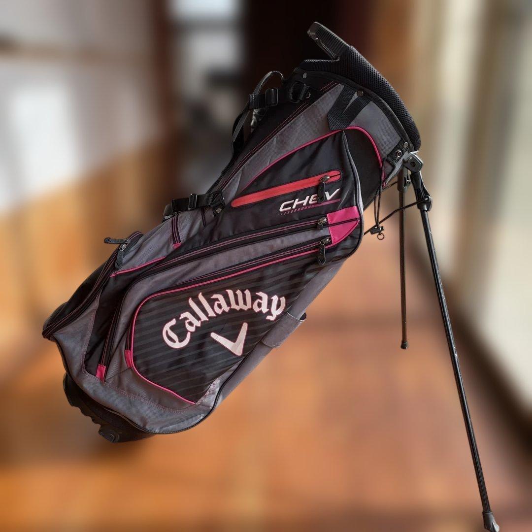 Callaway CHEV キャディバッグ グレー/ピンク