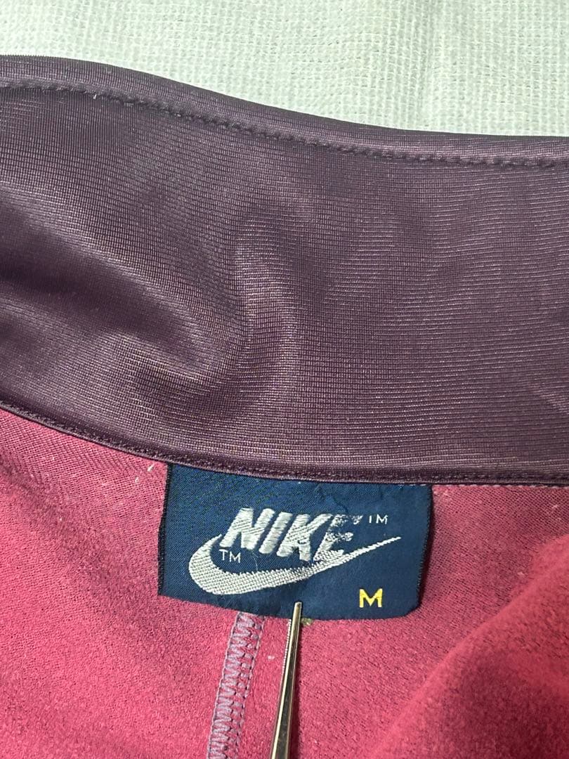 80s NIKE 紺タグ TM表記 日本製 トラックジャケット ジャージ M
