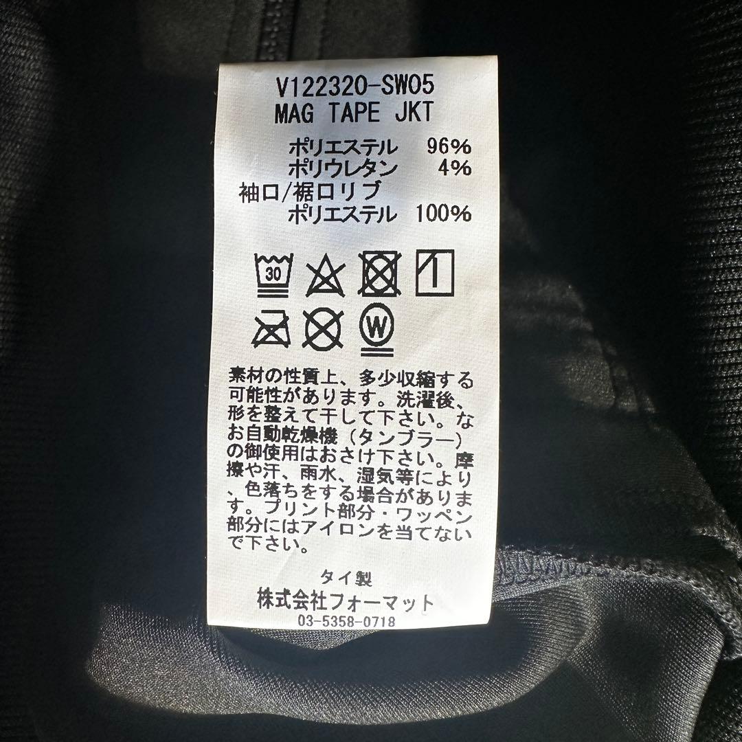 【XXLサイズ】V12 ヴィトゥエルヴ 新品タグ付 MAG TAPE JKT 黒