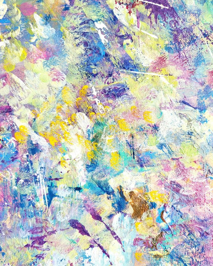 香水 / 抽象画 77×56㎝ B2 額縁セット 原画1点のみ モダンアート