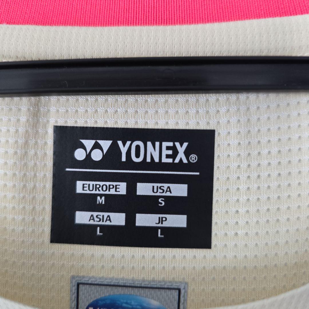 【9月30日まで値下げ】YONEX ゲームシャツ アイスベージュ L