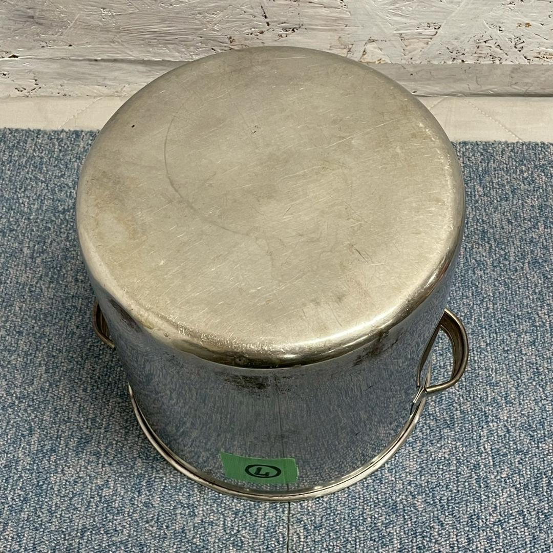 【厨房機器】 ステンレス製 22cm 寸胴鍋 厨房 厨房機器 ⑦ A1525