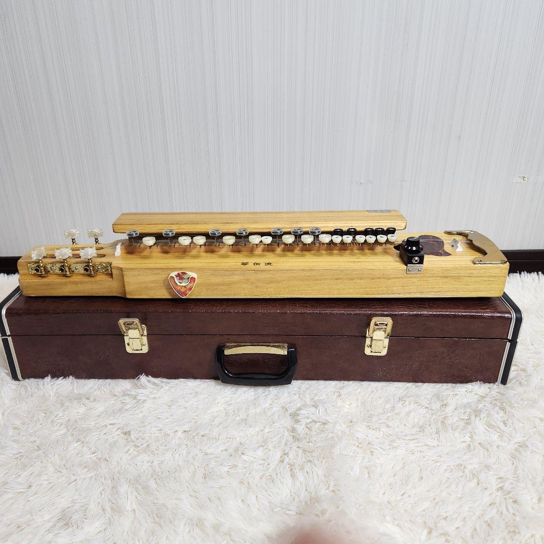 【新品5.2万円】琴伝流 敷島 クリア 総桐 大正琴