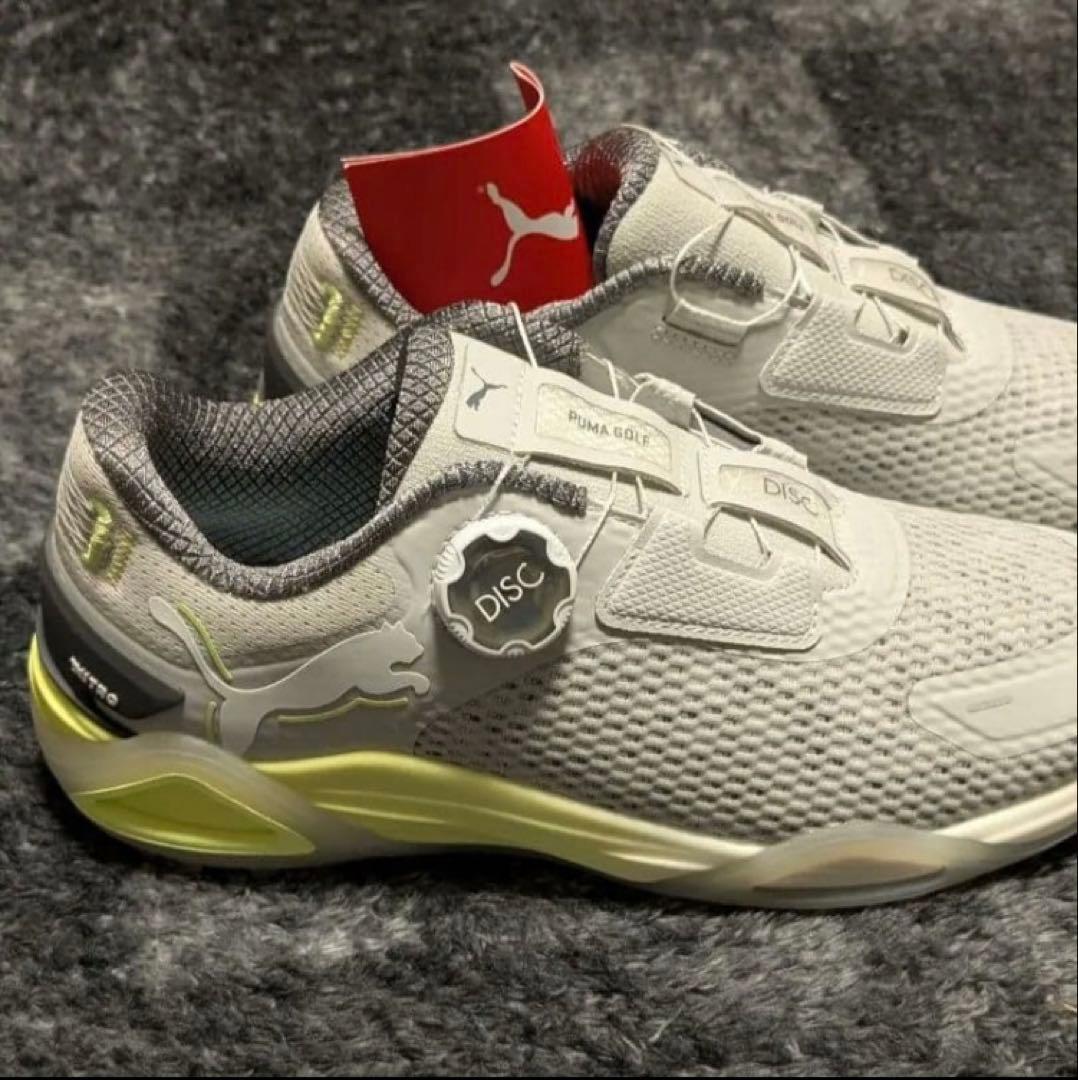 PUMAプーマシャドウキャットニトロディスクスパイクレスゴルフシューズ 25.5
