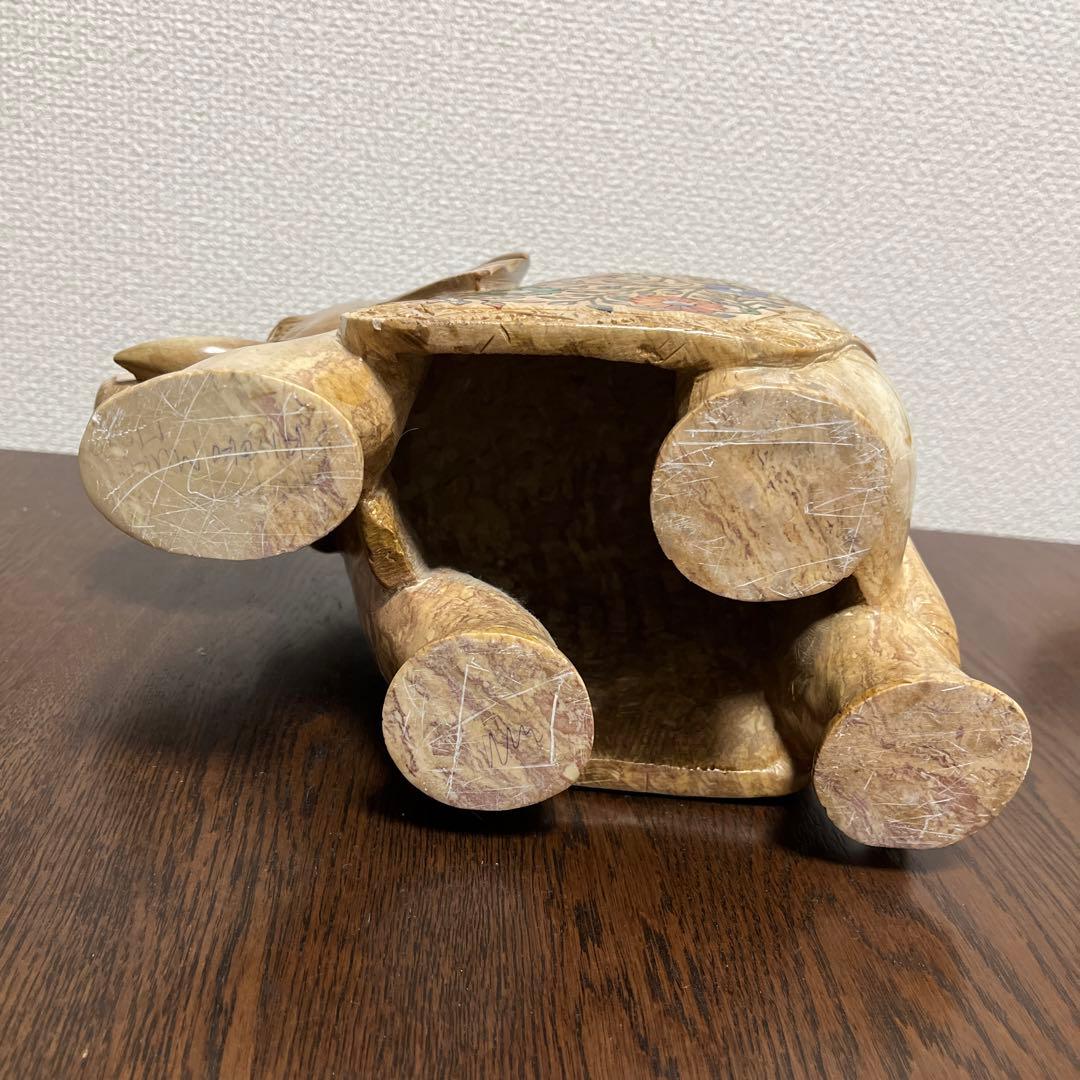 大理石　象の置物