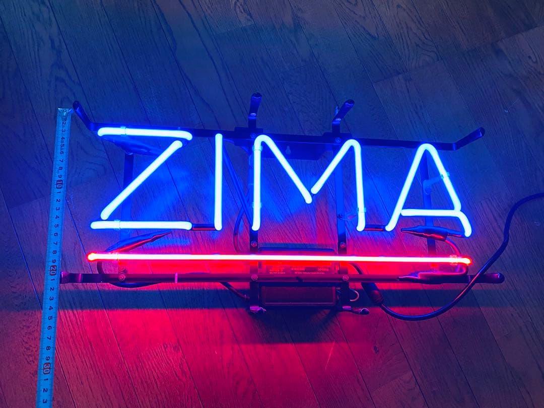 ZIMA ネオン看板 約60cm x 30cm