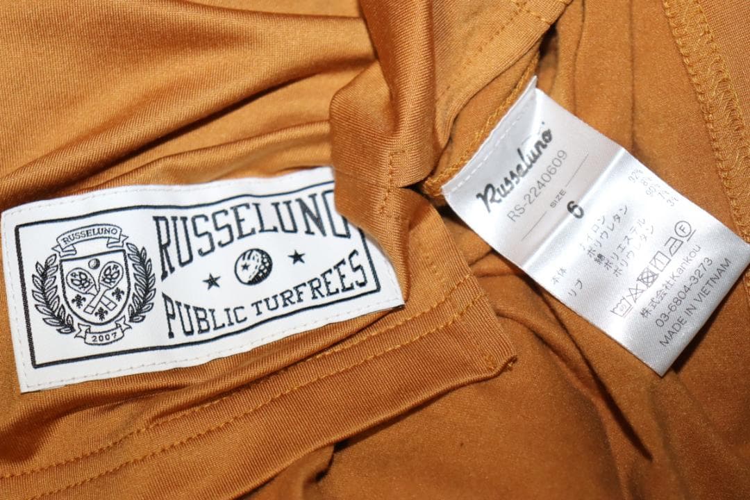 新品 ラッセルノ リブカラー モックネック 長袖シャツ (6/XLサイズ)Ⓗ