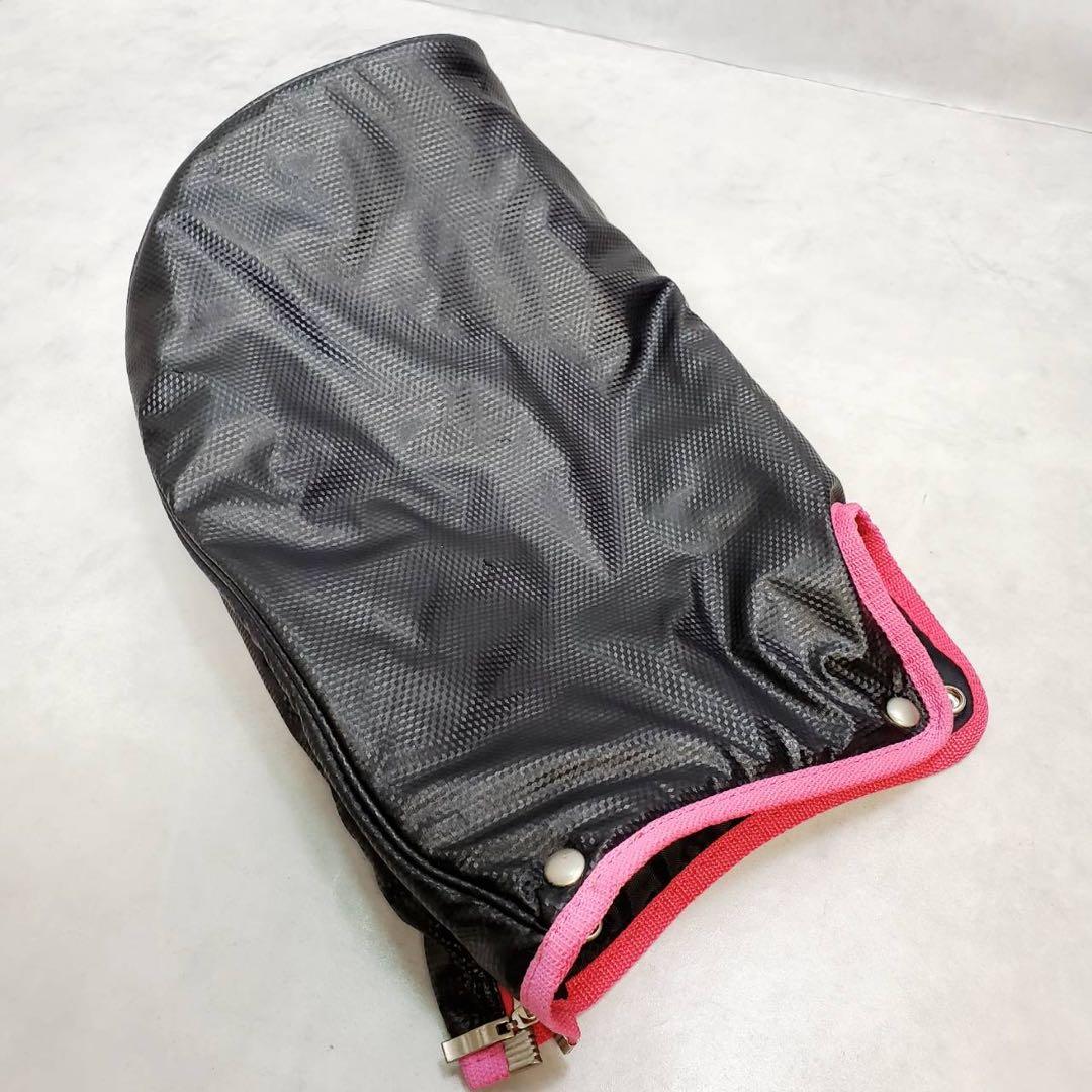 【人気カラー】adidas アディダス キャディバッグ ブラック×ピンク 5分割