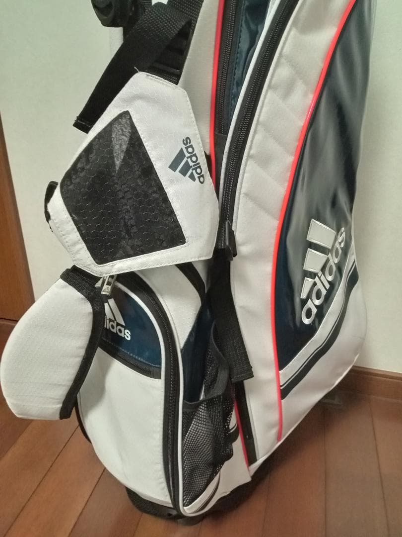 ★adidas★アディダス★スタンド式キャディバッグ★8.5インチ★赤/白/青★