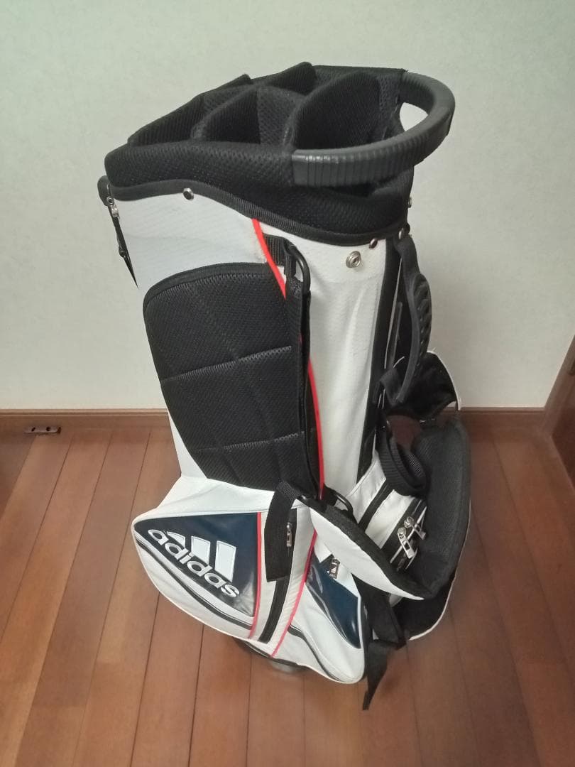 ★adidas★アディダス★スタンド式キャディバッグ★8.5インチ★赤/白/青★