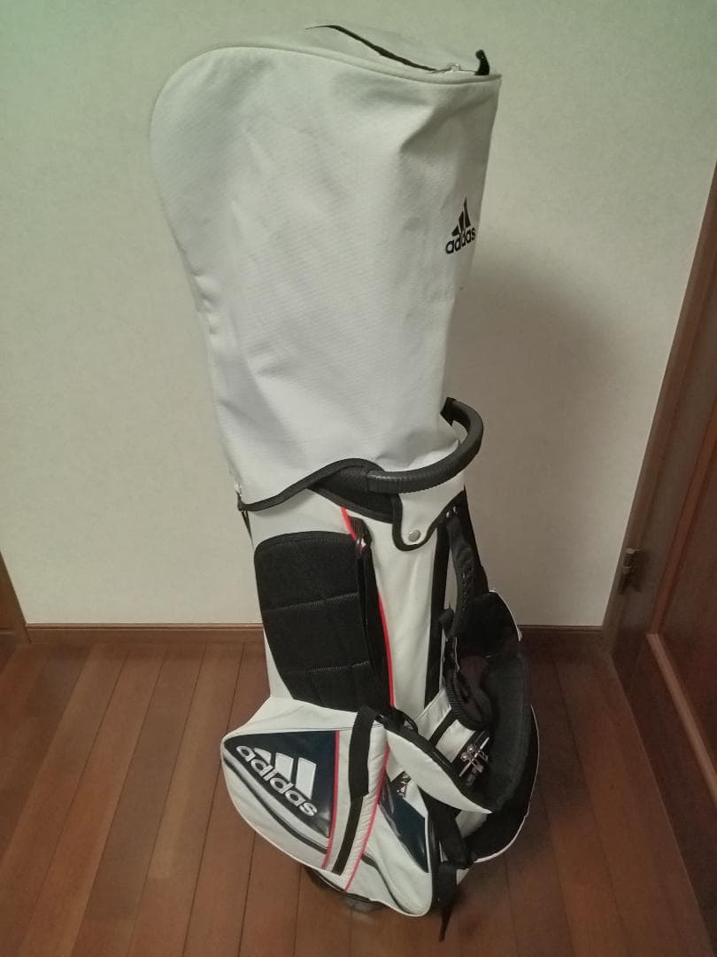 ★adidas★アディダス★スタンド式キャディバッグ★8.5インチ★赤/白/青★