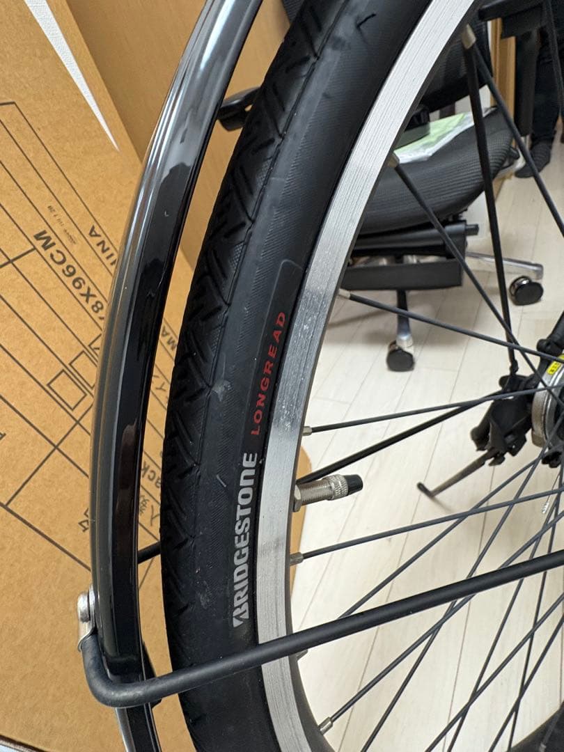 【2025年購入美品】BRIDGESTONE TB1e TB7B45 前カゴ付