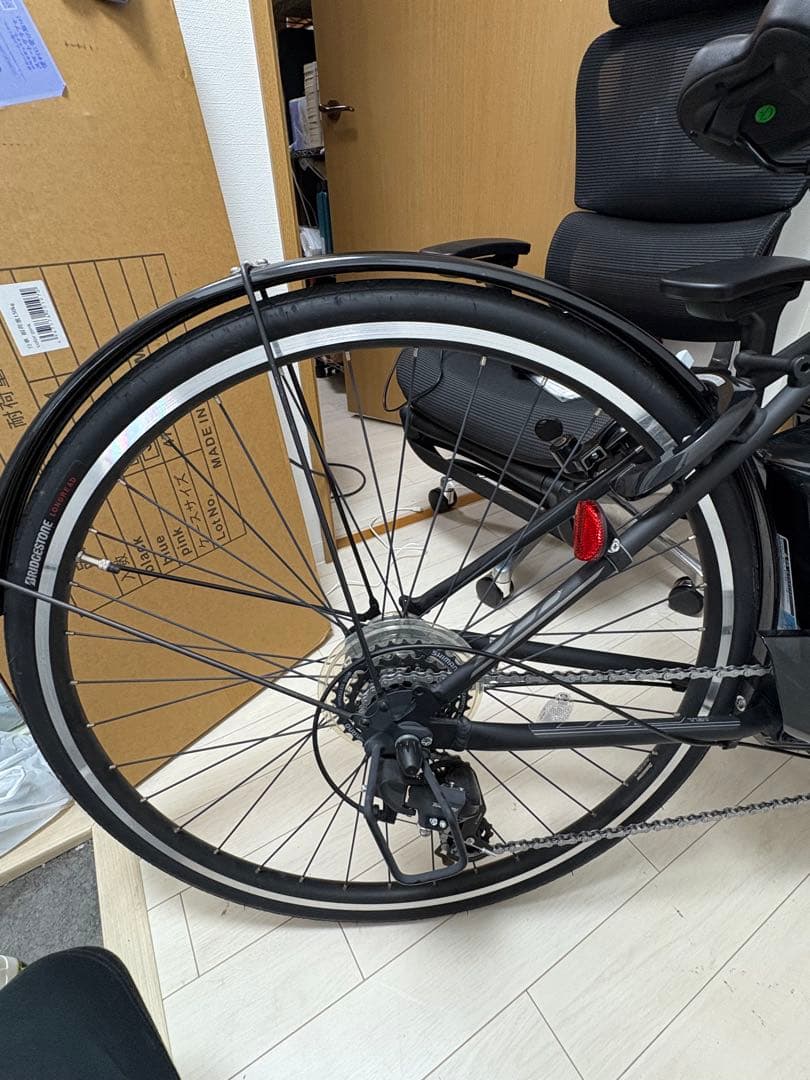 【2025年購入美品】BRIDGESTONE TB1e TB7B45 前カゴ付