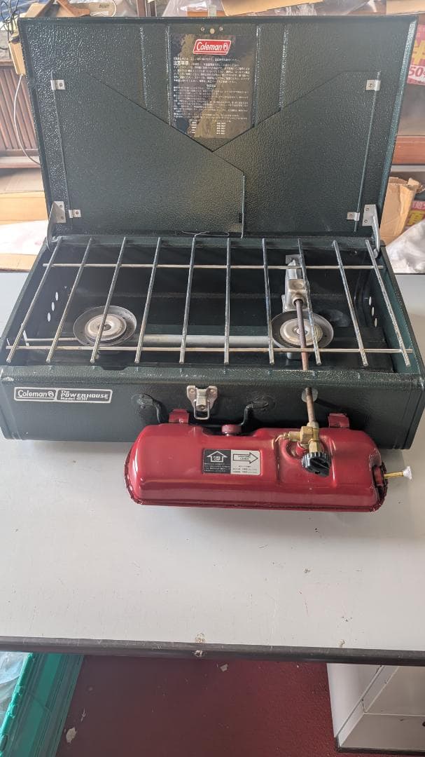 コールマン パワーハウスツーバーナーコンロ　MODEL 413Hキャンプ用品