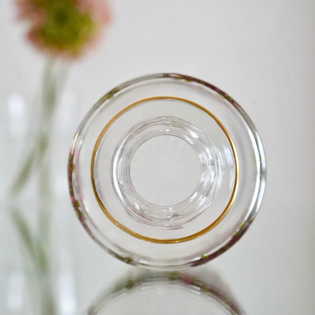 極希少 オールドバカラBACCARAT 香水瓶 M 薔薇エナメル彩 ルビーの指輪