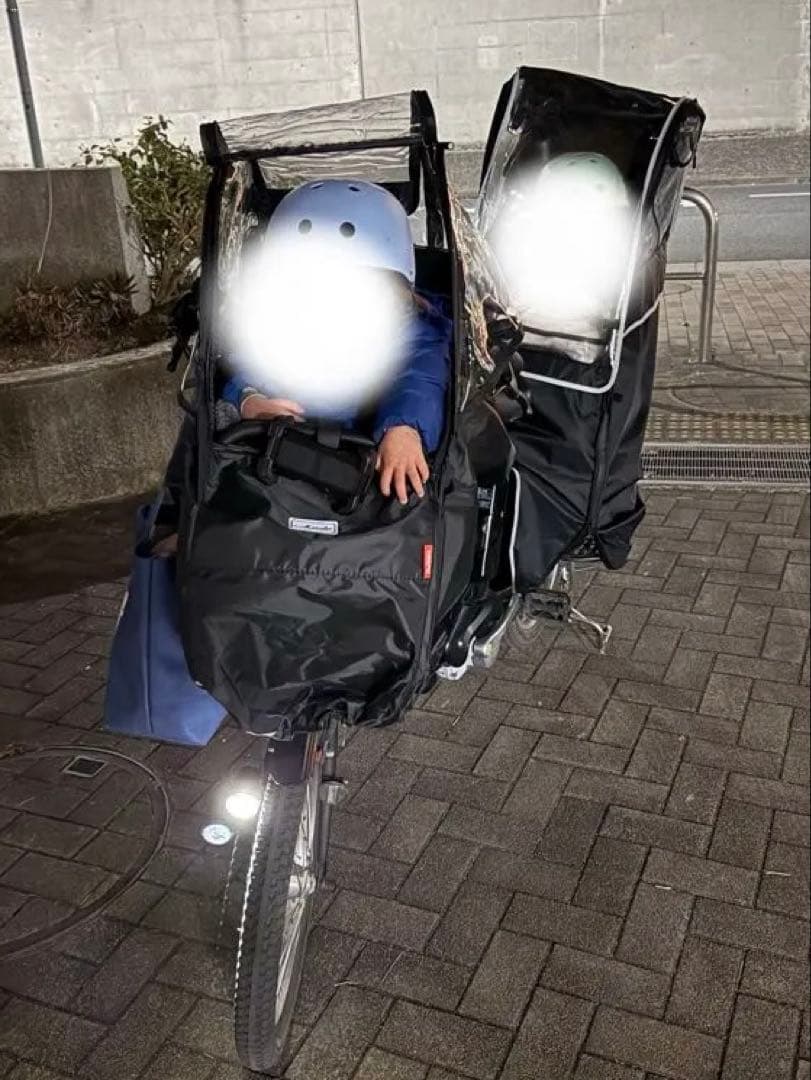 電動アシスト自転車 チャイルドシート付き ブラック