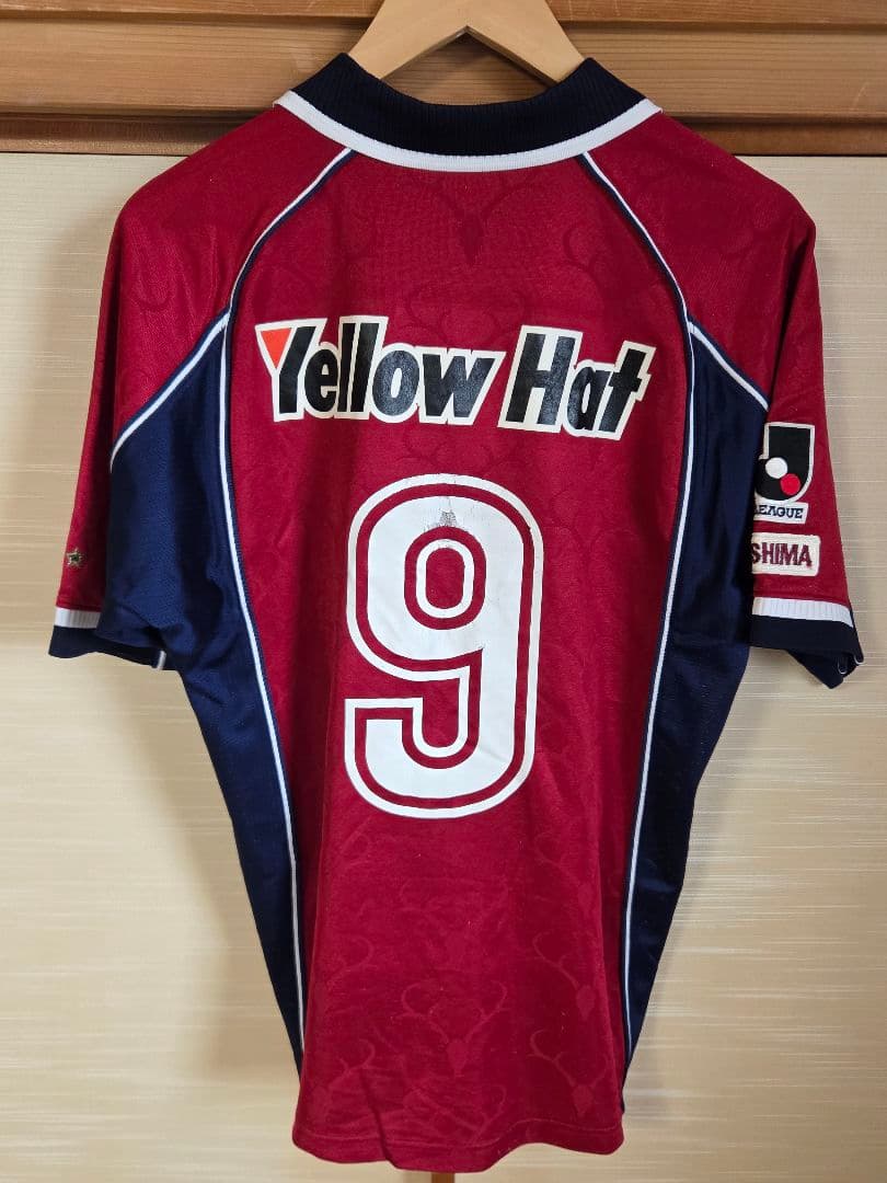 鹿島アントラーズ ユニフォーム ＃9 平瀬智行 2000 Lサイズ！