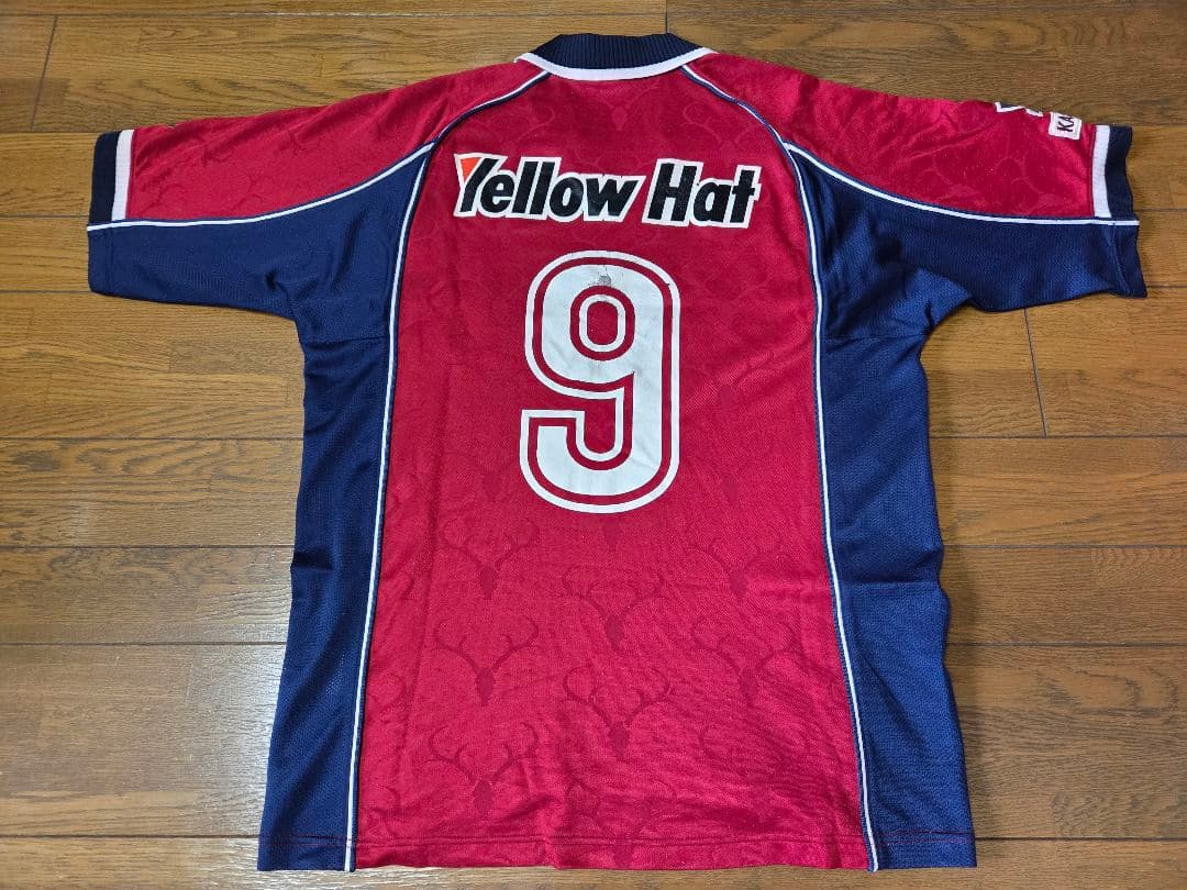 鹿島アントラーズ ユニフォーム ＃9 平瀬智行 2000 Lサイズ！