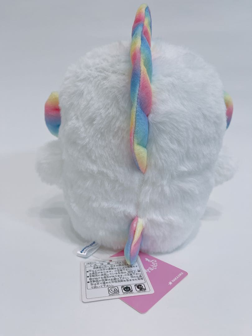 サンリオ　ハンギョドン　レインボー 虹色 S ぬいぐるみ