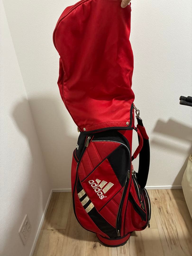 ゴルフキャディバッグ クラブ7本adidas アディダス