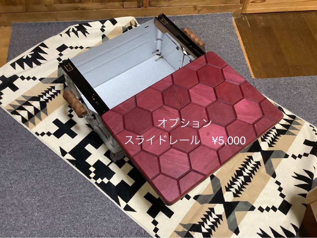 スノーピークシェルフコンテナ25サイズ ヘキサゴン柄121 パープルハート
