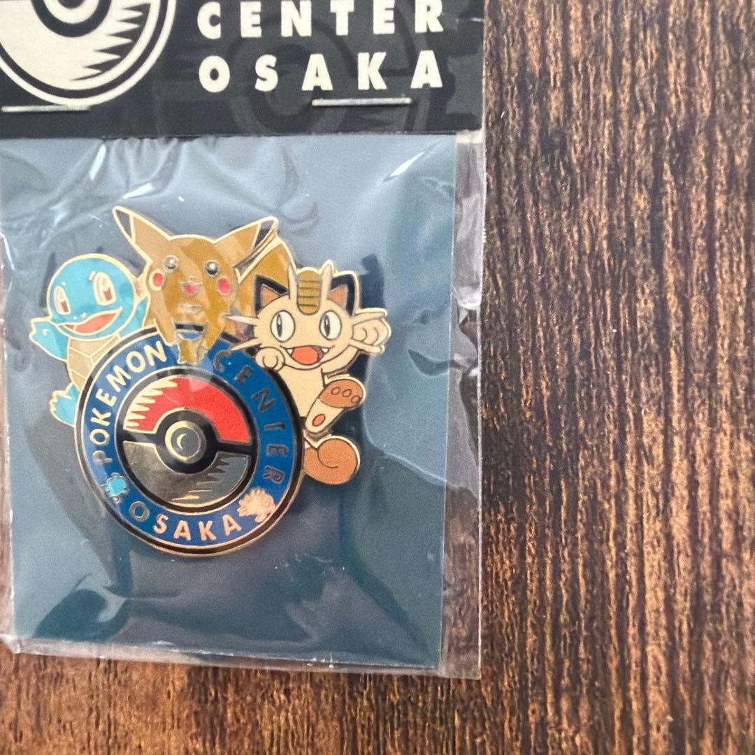 新品未開封　ポケモンセンター　オーサカ　1998 ニャース　ピンバッジ　ロゴ
