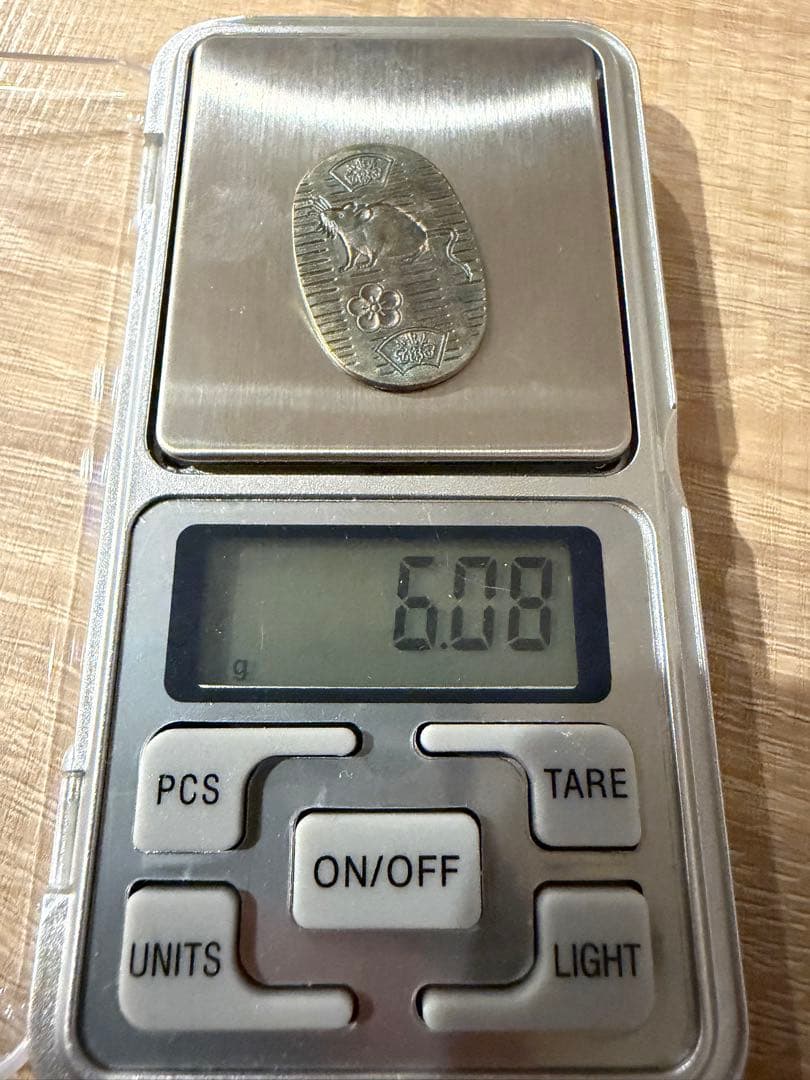 【希少】徳力純金 ネズミデザイン 小判型 純金 純銀セット