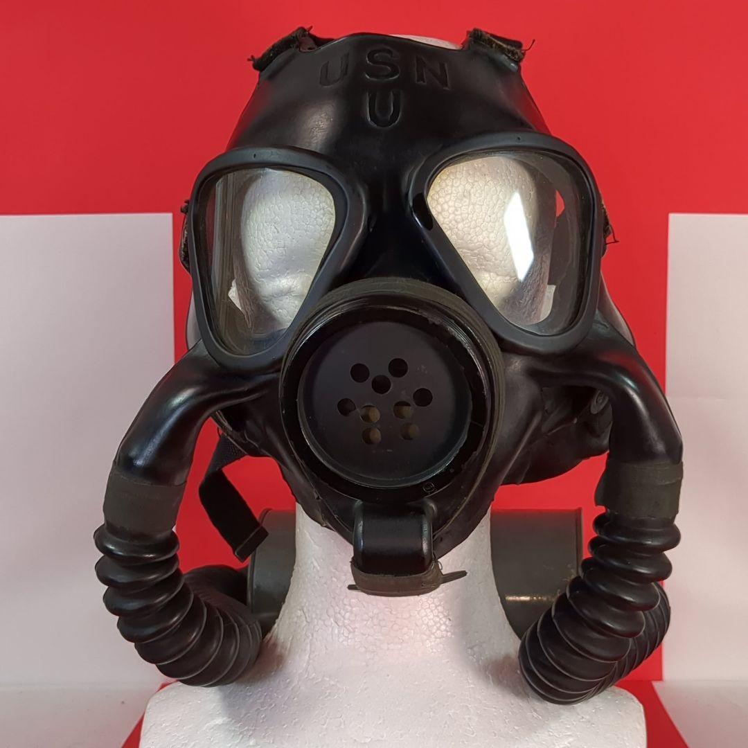 【実物美品】USN Mark IV ガスマスク & バッグ 1940年代製