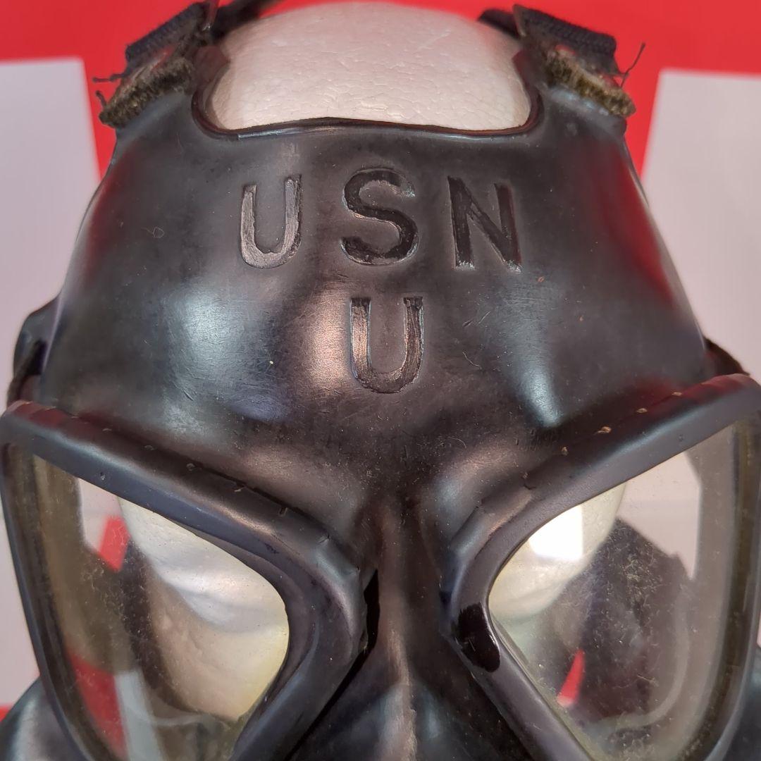 【実物美品】USN Mark IV ガスマスク & バッグ 1940年代製