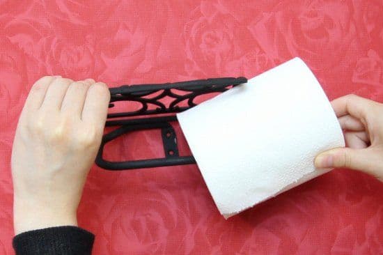 アイアン調トイレットペーパーホルダー(リーフ)