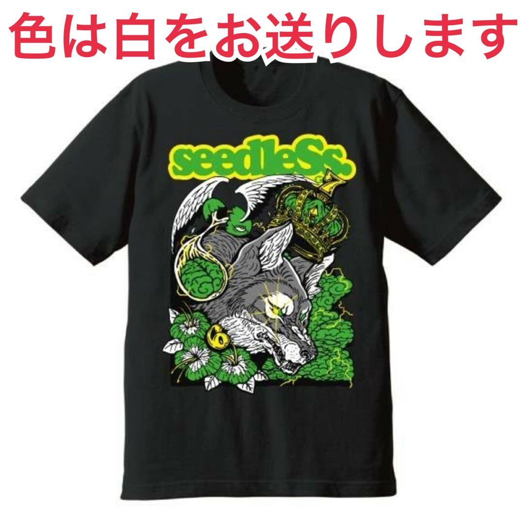 マンウィズ シードレス seedleSs party 2024 Tシャツ 白 L