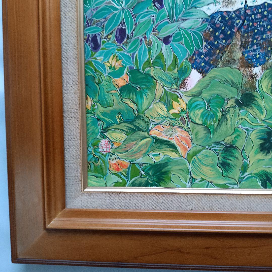 岡田祥子作　アクリル絵画　「実り」