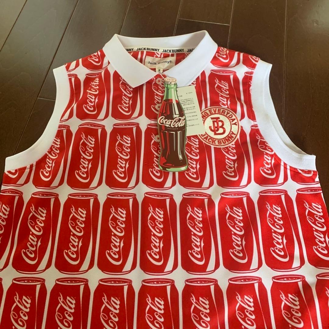 ジャックバニーコカコーラコラボノースリーブポロシャツサイズ2