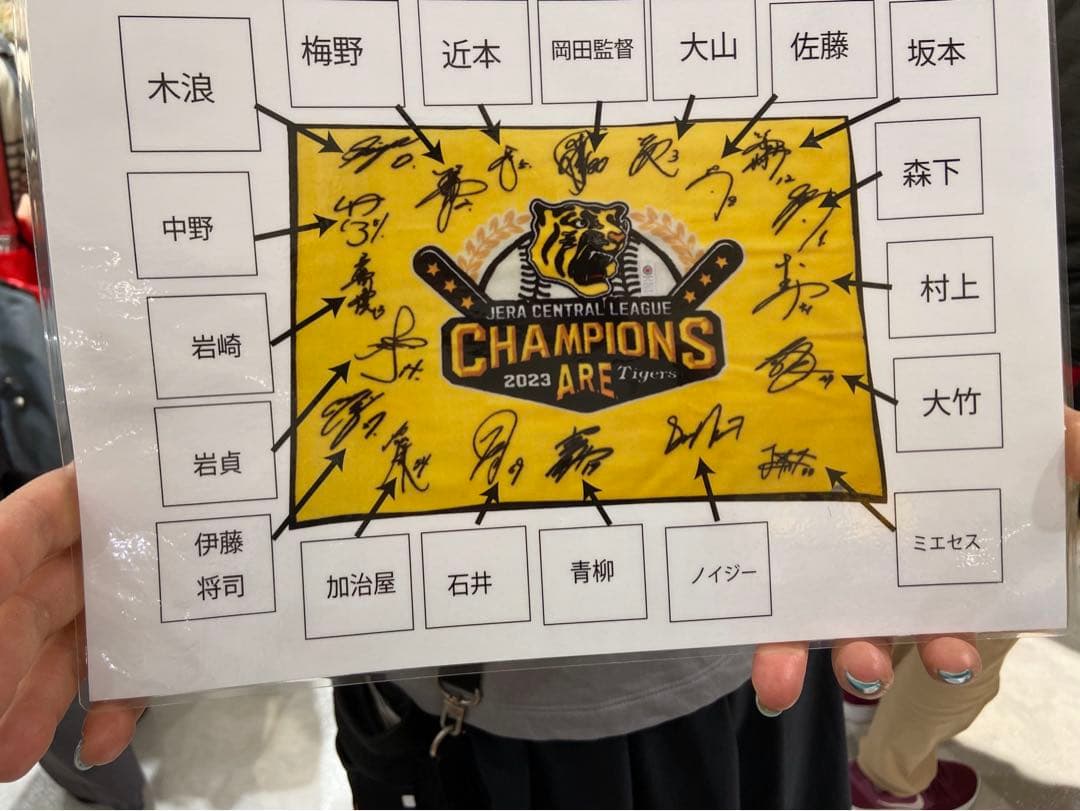 阪神タイガース　リーグ優勝記念 アクリルハーフケット