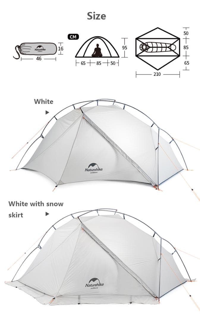 【入手困難】Naturehike VIK1　超軽量テント