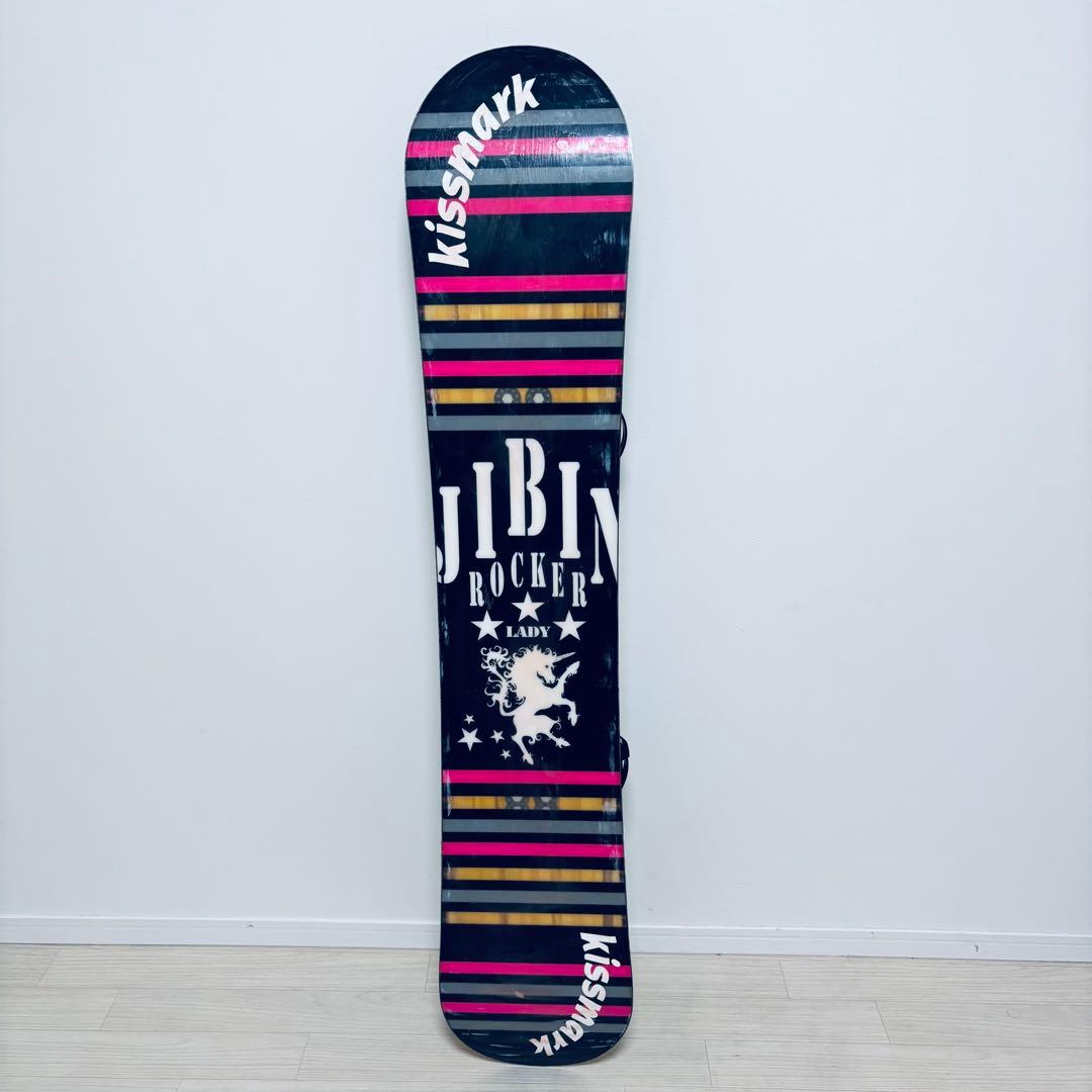 キスマーク 146cm ロッカー 2点セット レディース 初心者　スノーボード