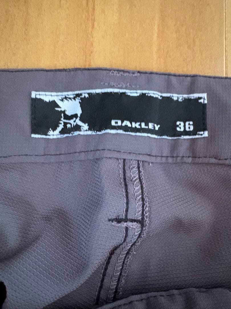 OAKLEY ゴルフパンツ テックパンツ グレー 36 Y2K ポッケ付き