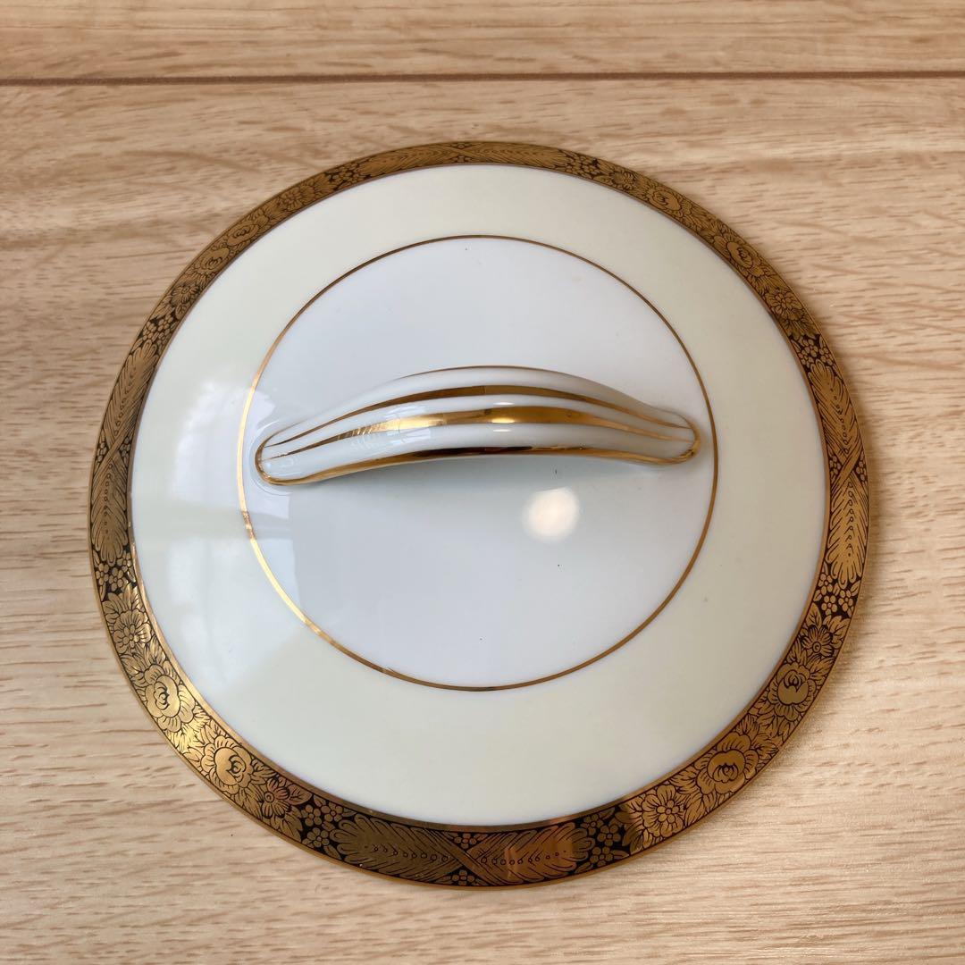 【美品】ノリタケ 蓋付き　スープ皿　お椀　GOLDKIN 廃盤品　5675