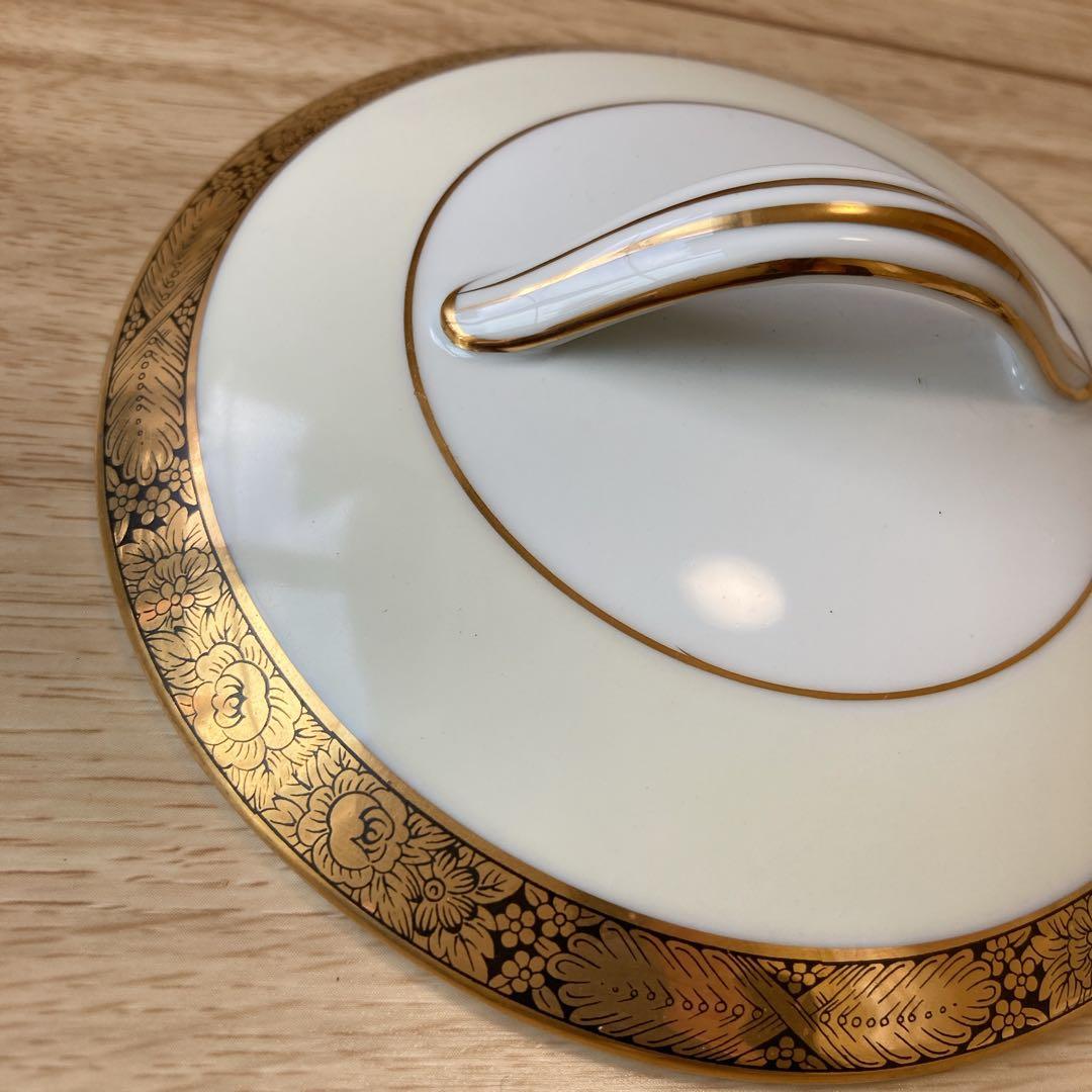 【美品】ノリタケ 蓋付き　スープ皿　お椀　GOLDKIN 廃盤品　5675