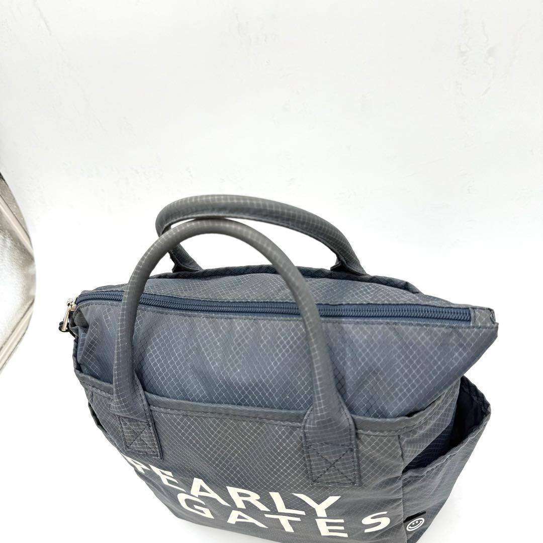 PEARLY GATES ニコちゃん 保冷カートバッグ ネイビー トート