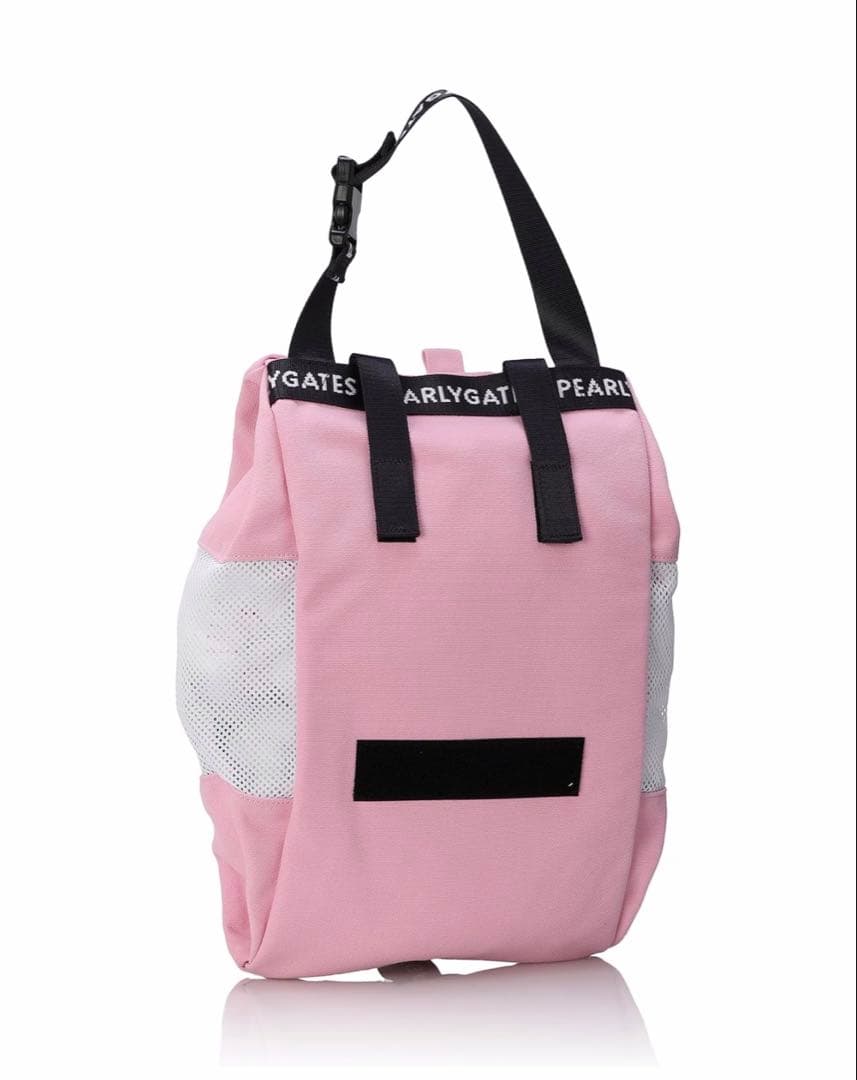 【新品】パーリーゲイツ　シューズケース　ペールピンク　②
