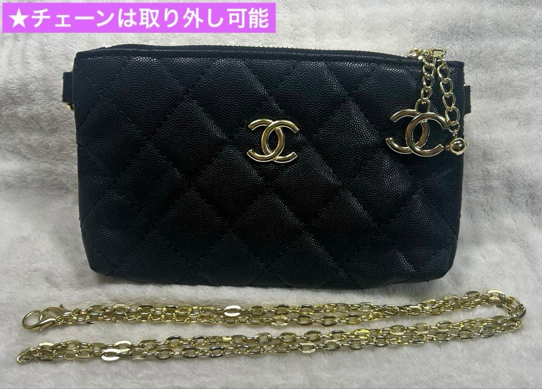 CCロゴ入り　2wayチェーンバッグ&ポーチ　ノベルティ