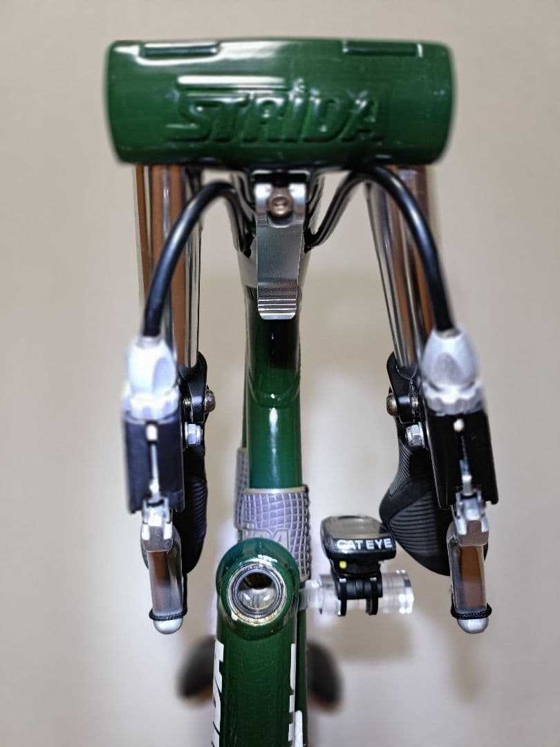 STRIDA LT グリーン 折り畳自転車 美品 ディスクブレーキ 純正タイヤ付