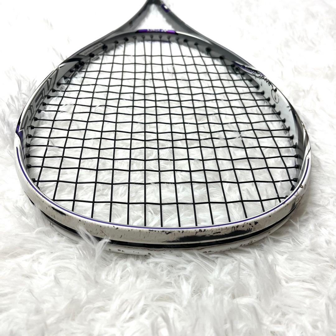 【美品】 ヨネックス ナノフォース8v REV UL1 ソフトテニスラケット 紫