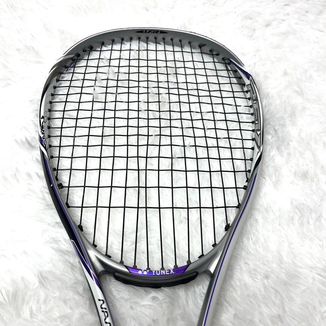 【美品】 ヨネックス ナノフォース8v REV UL1 ソフトテニスラケット 紫