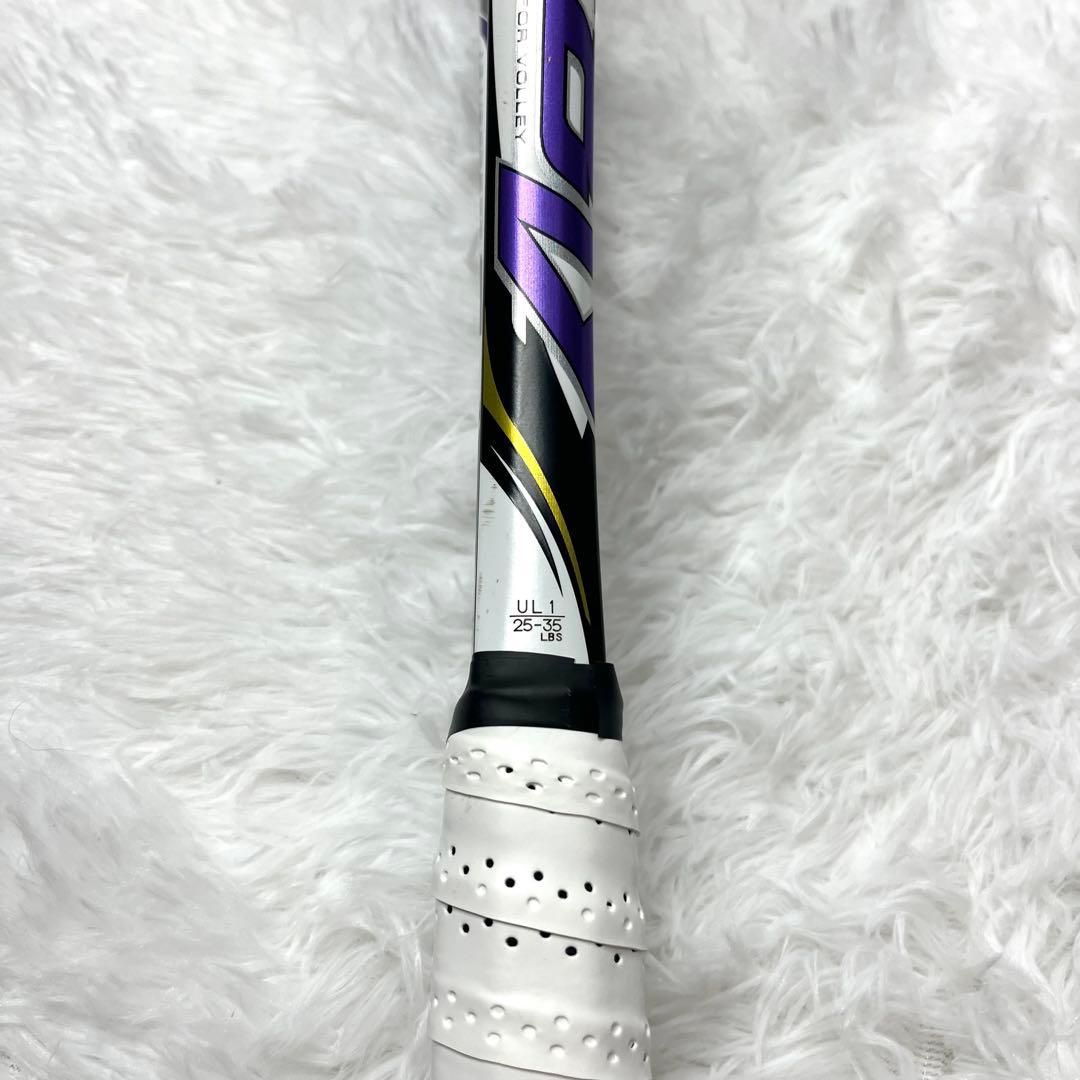 【美品】 ヨネックス ナノフォース8v REV UL1 ソフトテニスラケット 紫