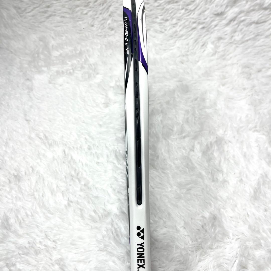 【美品】 ヨネックス ナノフォース8v REV UL1 ソフトテニスラケット 紫