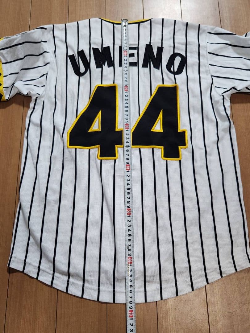 極美品 阪神タイガース 復刻 輝流ライン ユニフォーム 梅野 Sサイズ